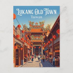 Lukang Altstadt Taiwan Postkarte