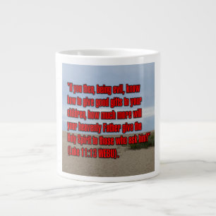Lukas 11:13 WEBU Becher Jumbo-Tasse