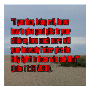 Lukas 11:13 WEBU Poster
