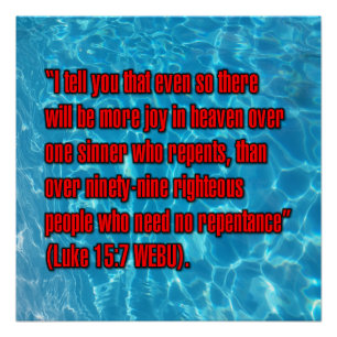 Lukas 15:7 WEBU Poster