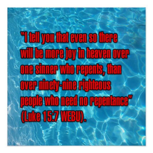 Lukas 15:7 WEBU Poster (Vorderseite)