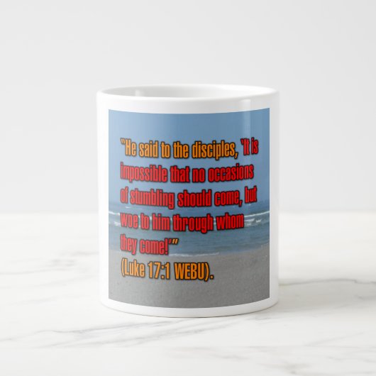 Lukas 17:1 WEBU Tasse (Vorderseite)