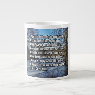 Lukas 1:26-28 WEBU Mug Jumbo-Tasse