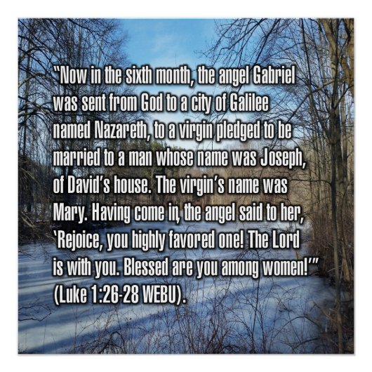 Lukas 1:26-28 WEBU Poster (Vorderseite)