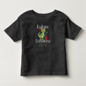 Lukas 2022 T-Rex Einschulung Erste Stufe 2022 Kleinkind T-shirt (Vorderseite)