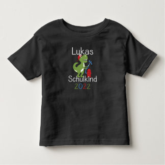 Lukas 2022 T-Rex Einschulung Erste Stufe 2022 Kleinkind T-shirt