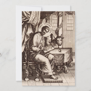 Lukas der Evangelist und Apostel Dankeskarte