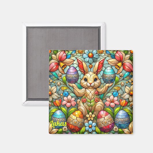LUKAS ~ Osterhasen und Eier ~ Magnet (Vorderseite/Rückseite)