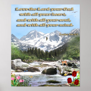 Luke 10:27 poster