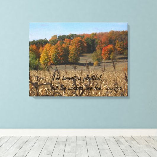 Luke 10:2 Starke Canvas Print Leinwanddruck (Insitu (Holzboden))