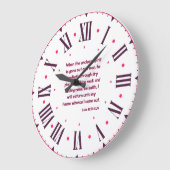 Luke 11:24 KJV Bible Verse Roman Numeral Große Wanduhr (Winkel)