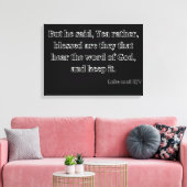 Luke 11:28 Bibel Verse KJV Mauer Kunst Leinwanddruck (Insitu (Wohnzimmer))