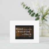 Luke 11:28 postkarte (Stehend Vorderseite)