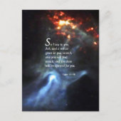 Luke 11:9 postkarte (Vorderseite)