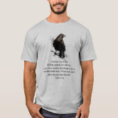 Luke 12:24 Nehmen wir das Ravens Inspiration Zitat T-Shirt (Vorderseite)
