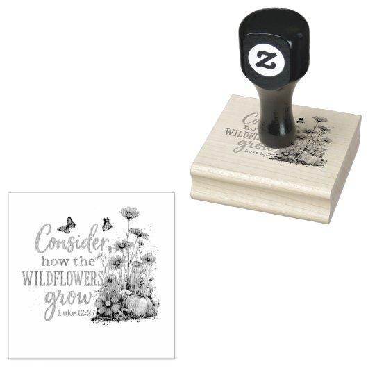 Luke 12:27 gummistempel (Stempel)