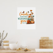 Luke 12:27 poster (Küche)