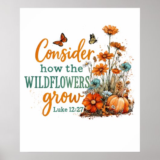 Luke 12:27 poster (Vorne)