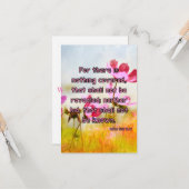 Luke 12:2 KJV Bibelverse Pic Flachgrüßkarte Karte (Vorderseite/Rückseite Beispiel)