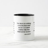 Luke 12:2 KJV Bibelverse Zwei-Tone-Tasse Tasse (Zentrum)