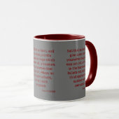 Luke 12:33 KJV Bibelschrift Zwei-Tone Tasse (VorderseiteRechts)