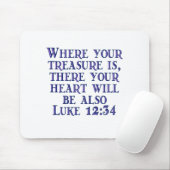 Luke 12:34 mousepad (Mit Mouse)
