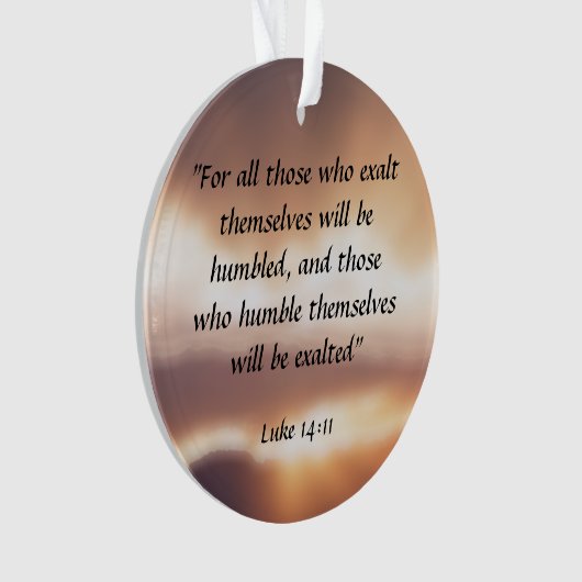 Luke 14:11 ornament (Vorderseite)