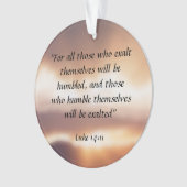 Luke 14:11 ornament (Vorderseite)