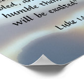 Luke 14:11 poster (Ecke)