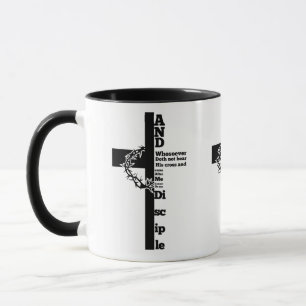 Luke 14:27 Bibelverse Trage dein Kreuz mit dem Gla Tasse