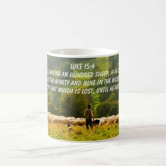 LUKE-15:4 KAFFEETASSE (Mittel)