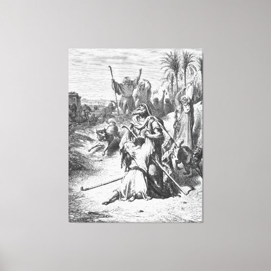 Luke 15B The Prodigal Son in His Father's Arms Leinwanddruck (Vorderseite)