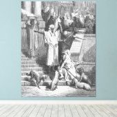 Luke 16 Lazarus Outside the Rich Man's House Leinwanddruck (Insitu (Holzboden))