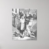 Luke 16 Lazarus Outside the Rich Man's House Leinwanddruck (Vorderseite)