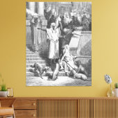 Luke 16 Lazarus Outside the Rich Man's House Leinwanddruck (Insitu (Wohnzimmer))