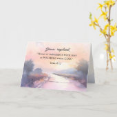 Luke 18:27 Jesus antwortete mit der Bibel Gottes a Karte (Gelbe Blume)