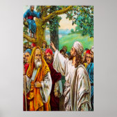 Luke 19:1-10 Jesus Rette einen Steuerbeamten Poster (Vorne)