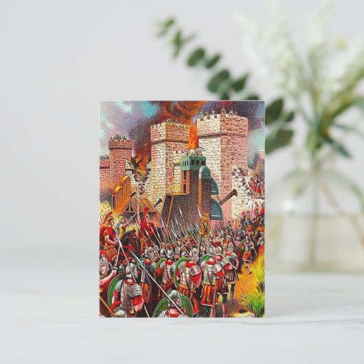 Luke 19:41-44 Jerusalem wird auf der Postkarte zer (Stehend Vorderseite)