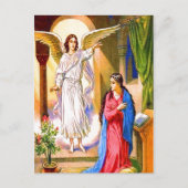 Luke 1:26-38 Gabriel bringt Mary News auf Postkart Postkarte (Vorderseite)