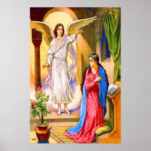 Luke 1:26-38 Gabriel bringt News zu Mary Poster