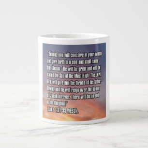Luke 1:31-33 WEBU-Tasse Jumbo-Tasse