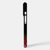 Luke 1:37 Bibelverse Schwarze Rote Rosen Blumenbee Case-Mate iPhone Hülle (Rückseite / Links)