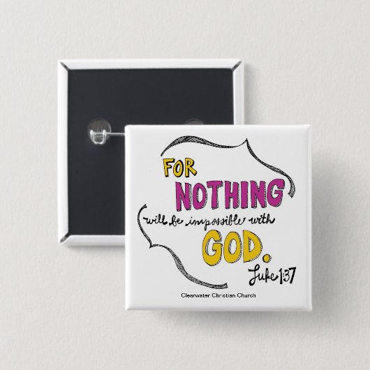 Luke-1:37 Button (Vorne & Hinten)