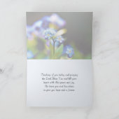 Luke 1:37 Denn mit Gott wird nichts unmöglich sein Karte (Innenseite)