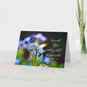 Luke 1:37 Denn mit Gott wird nichts unmöglich sein Karte (Vorderseite)