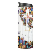 Luke 1:37 Der Glaube macht Dinge möglich Thermosbecher (Nach rechts gedreht)