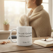 Luke 1:37 kaffeetasse