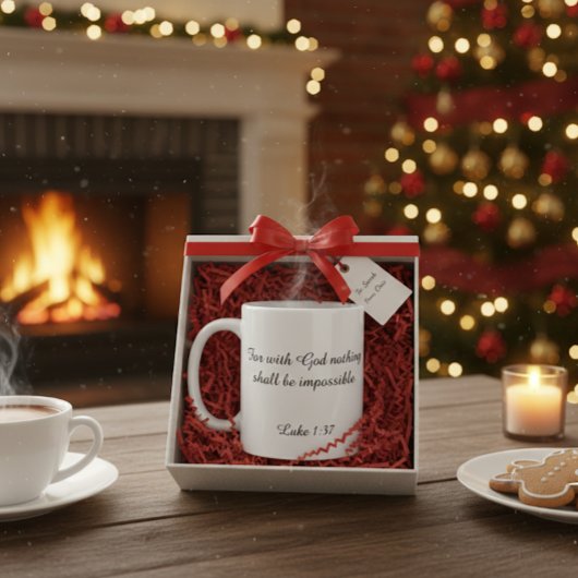 Luke 1:37 kaffeetasse