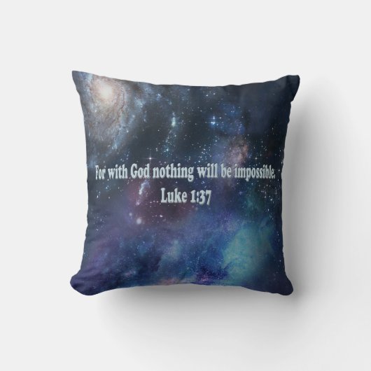 Luke 1:37 kissen (Vorderseite)