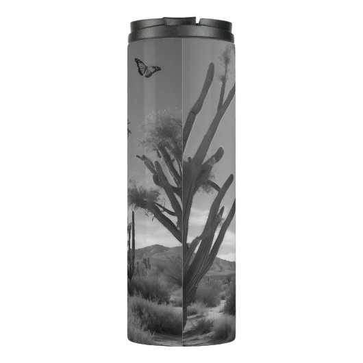 LUKE 1:37 Mit Gott ist nichts unmöglich Thermosbecher (Rückseite)